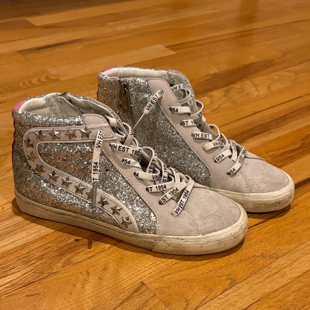 Vintage Havana Sparkly High-Top Sneakers